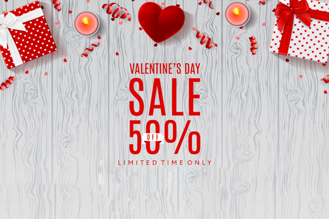 Valentines Day Sale 50% Off