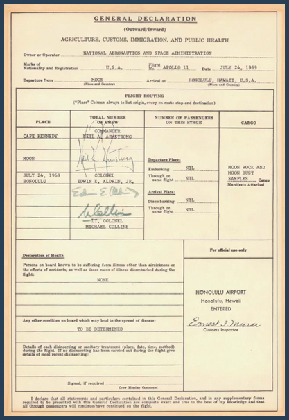 Customs form 