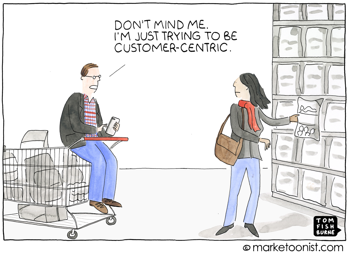 cartoon on customer centricity