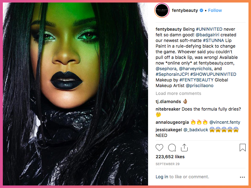 fenty beauty rihanna instagram