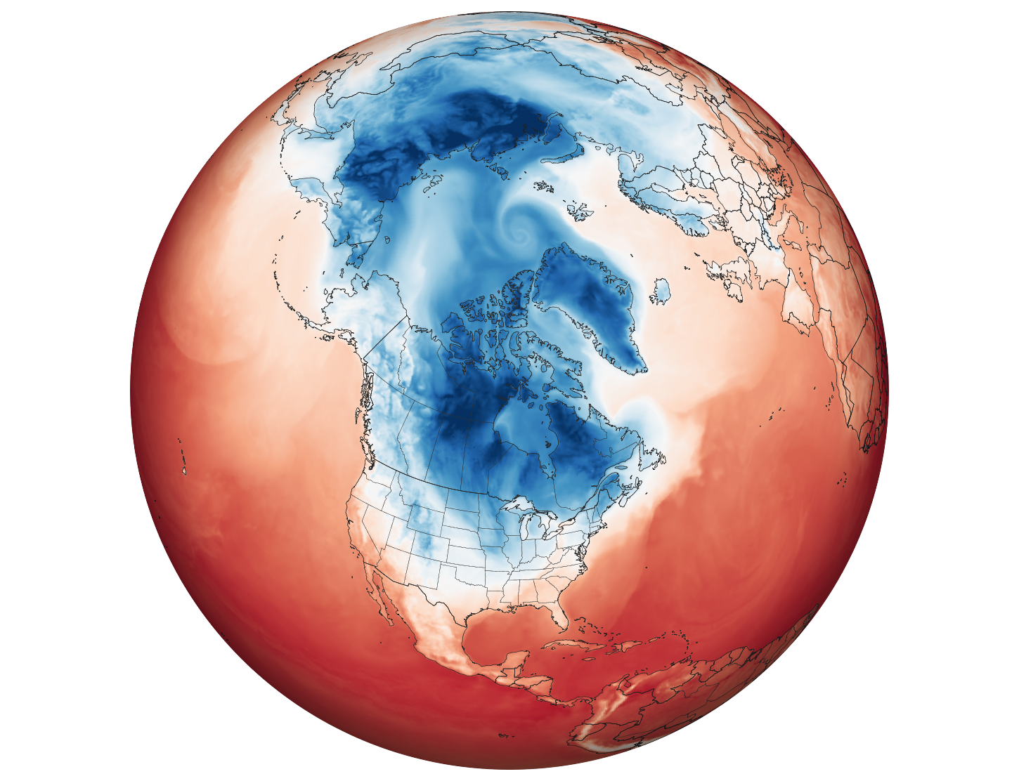 polar vortex in canada and america