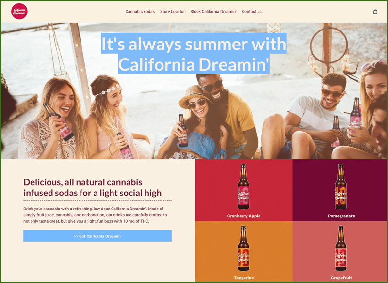 california dreamin cannabis beverage