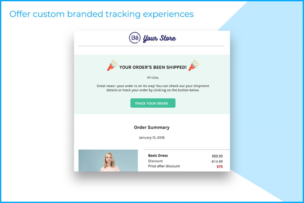 Offer custom branded tracking experiences