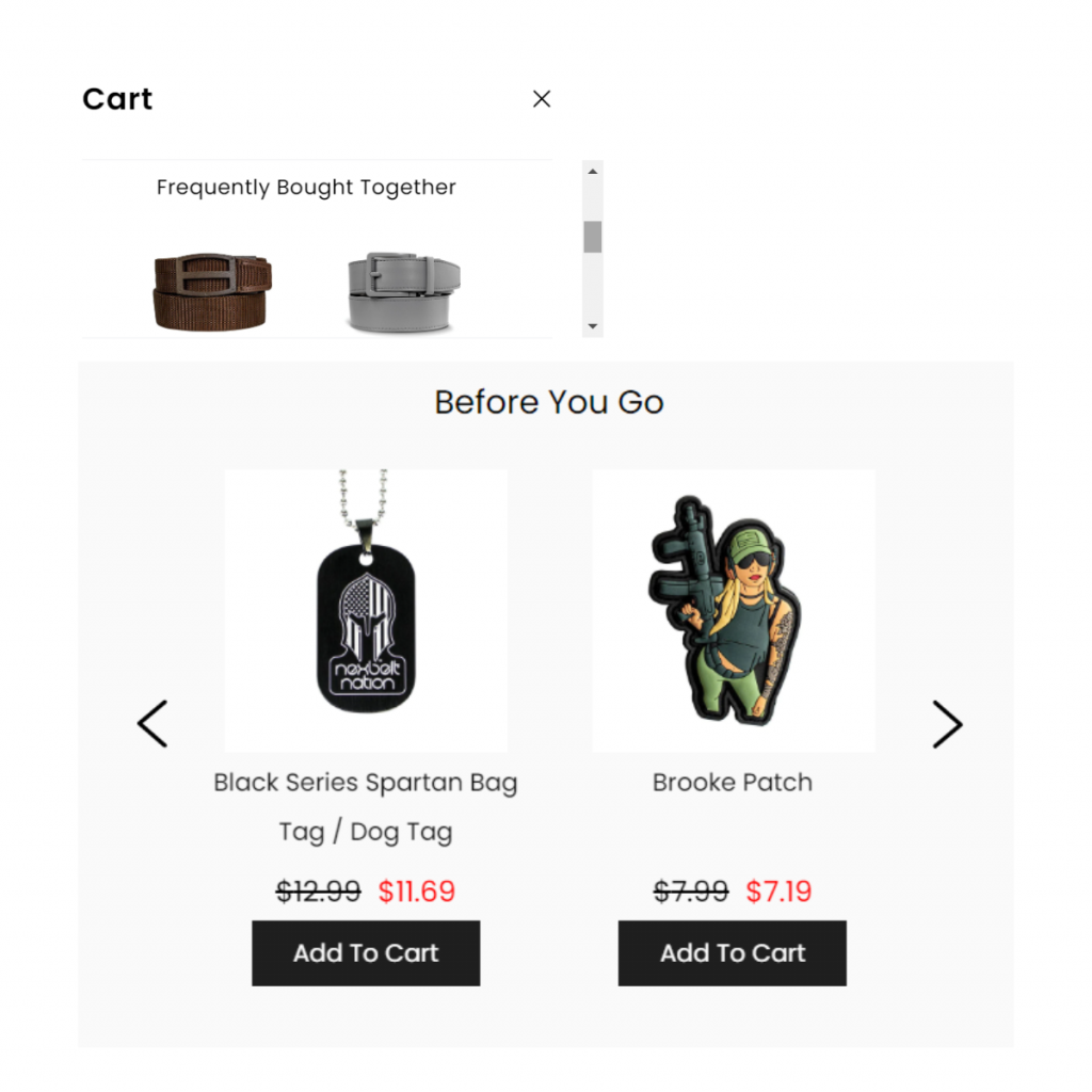 Personalized product recommendations and cross-selling elements