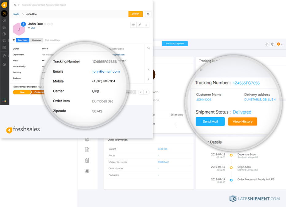 Post-purchase integration: CRM