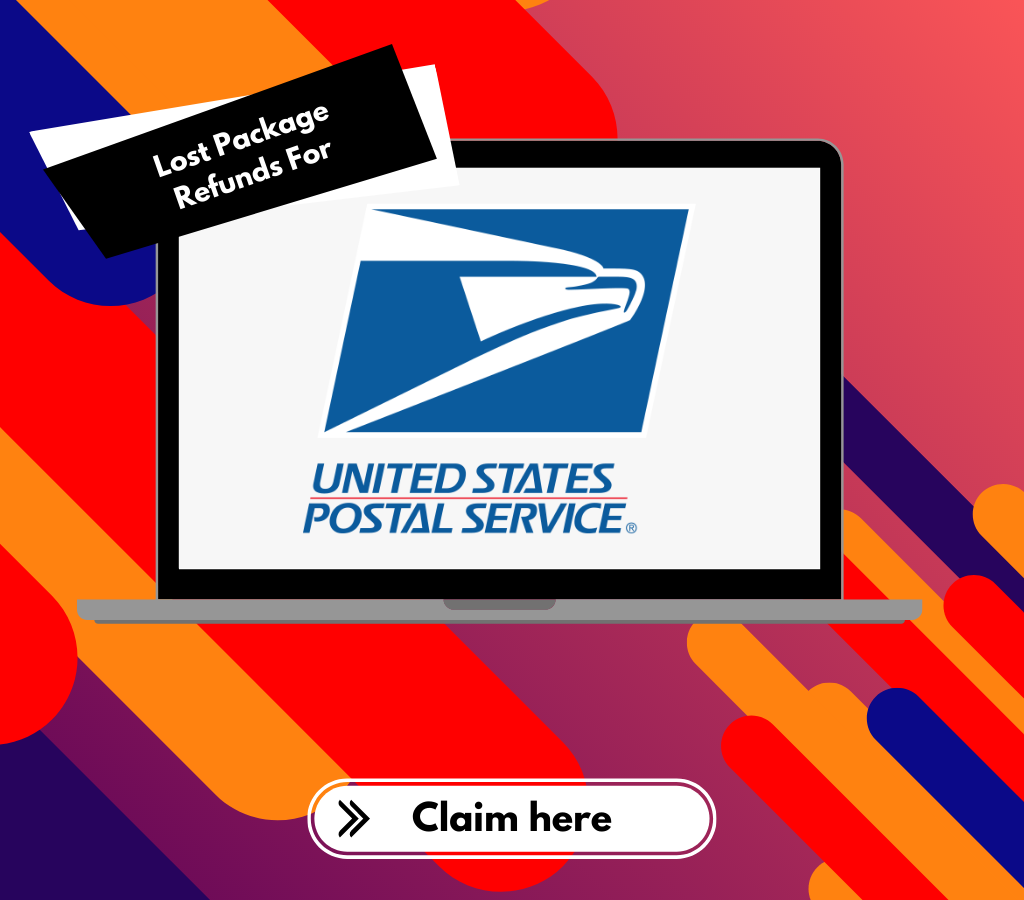 File refund claims for USPS lost packages