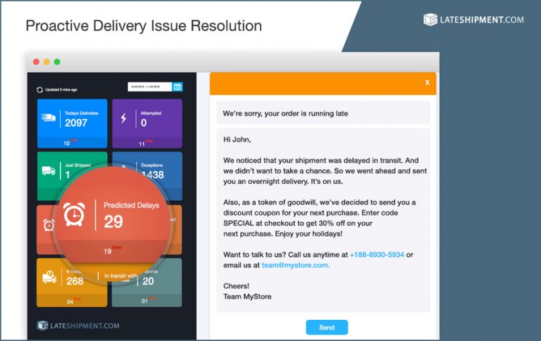 pROACTIVE DELIVERY ISSUE RESOLUTION