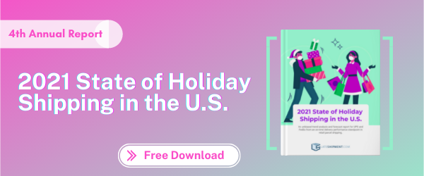 2021 State of Holiday Shipping in the U.S. Report ad