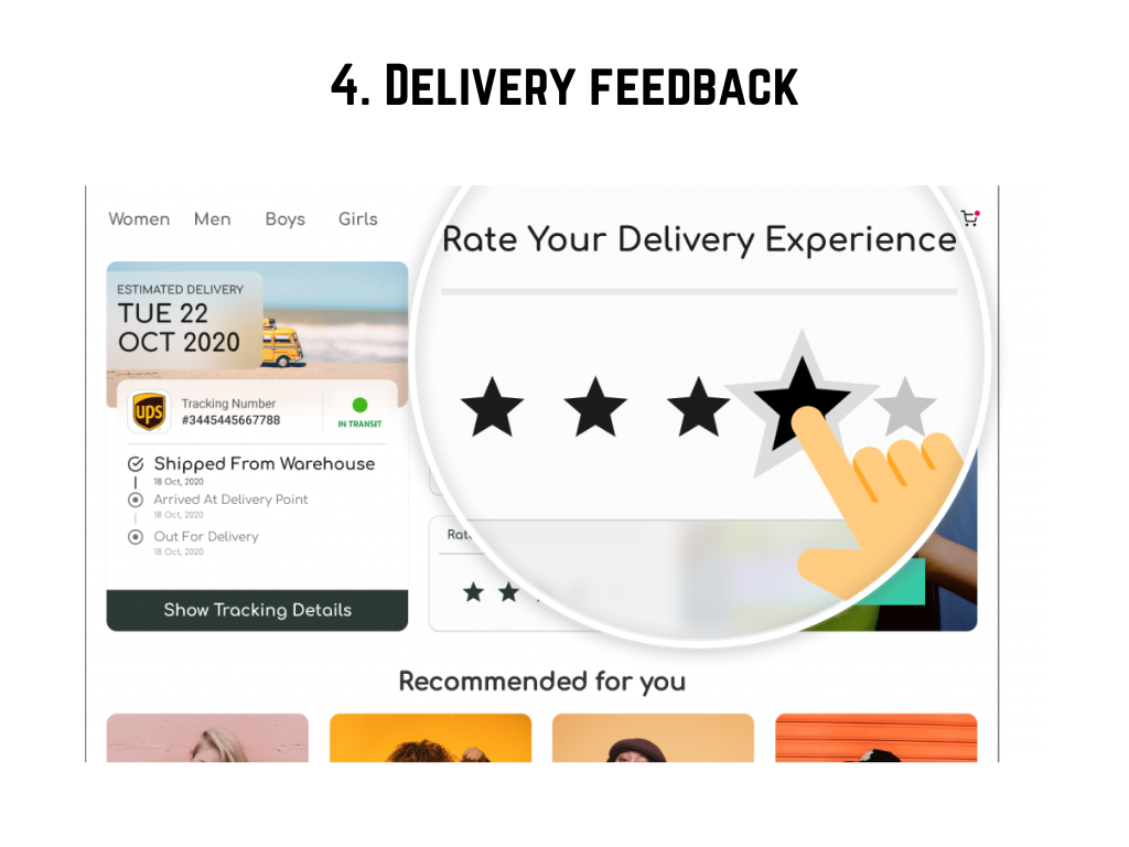 Customer feedback to improve delivery experience