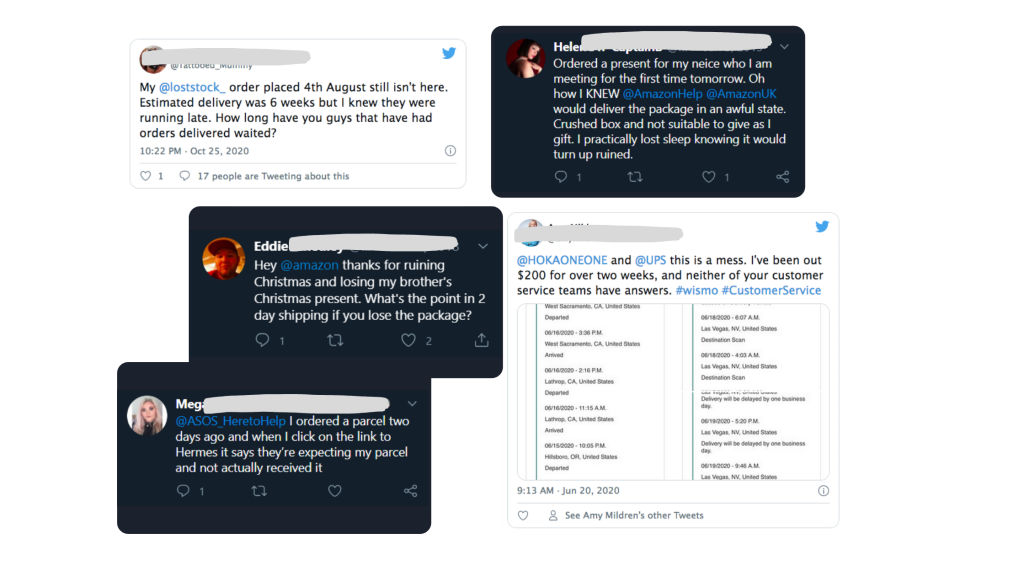 Angry customer complaints on social media affecting post-purchase CX during the Holiday season