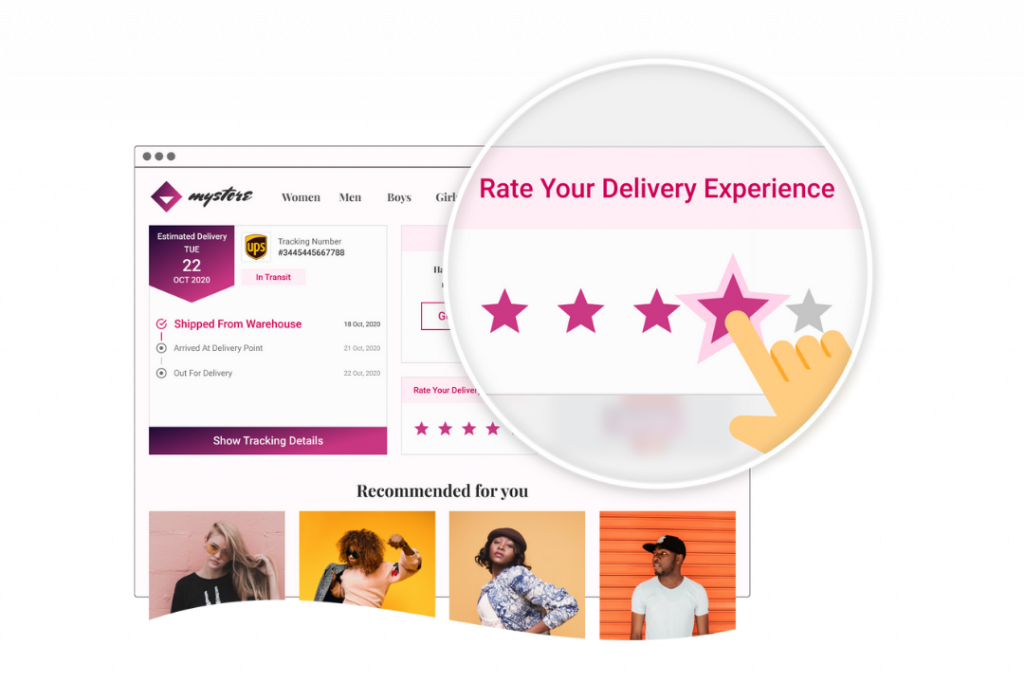 Collect delivery feedback from customers