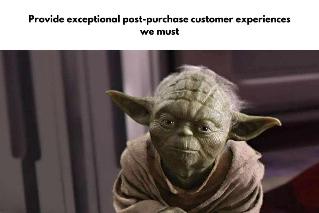 E-commerce retail memes on post-purchase experiences