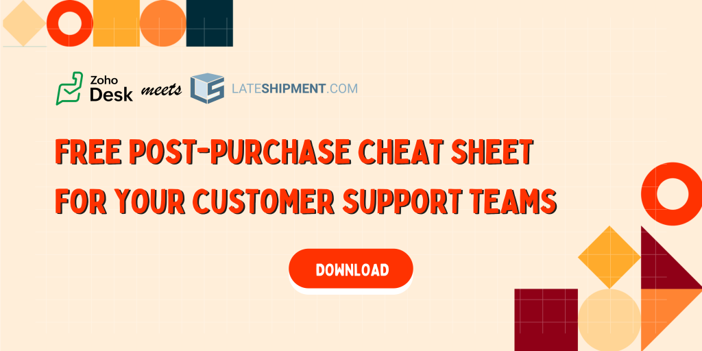 Zoho Post-purchase cheat sheet banner ad