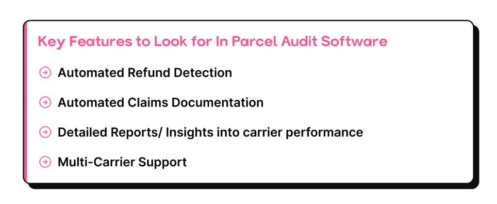 Key Features to Look for in Parcel Audit Software